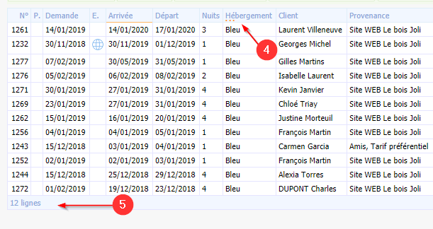 liste filtre liste filtre