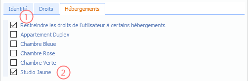 Restrictions d'accès aux hébergements Restrictions d'accès aux hébergements